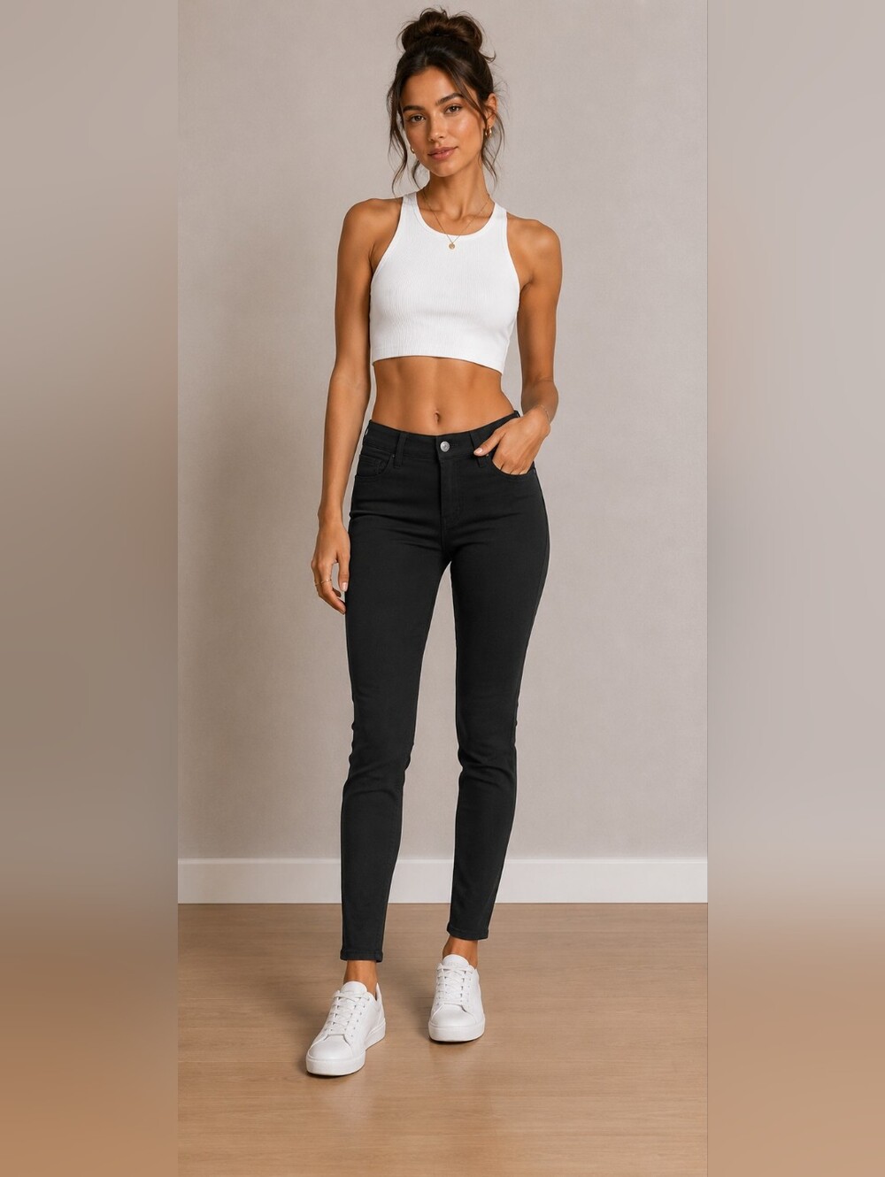 LOFT Black High-Rise Stretch Leggings Size 0